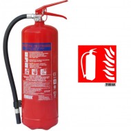 Πυροσβεστήρας 6Kg Ξηράς Σκόνης (BSI KITEMARK) με Μονόραφο Δοχείο με μεταλλική βάση - ΔΩΡΕΑΝ ΠΑΡΑΔΟΣΗ ΣΕ ΜΕΤΑΦΟΡΙΚΗ