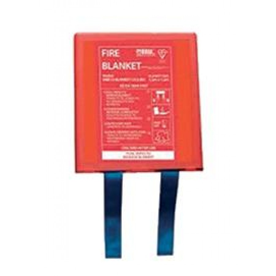 Πυρίμαχη κουβέρτα πιστοποιημένη BSI KITEMARK KM 608739 κατα EN 1869 1,10 Χ 1,10 σε σκληρή θήκη