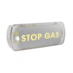 Στεγανό φωτιστικό ασφαλείας STOP GAS για συστήματα κατάσβεσης OLYMPIA ELECTRONICS BS 527WP