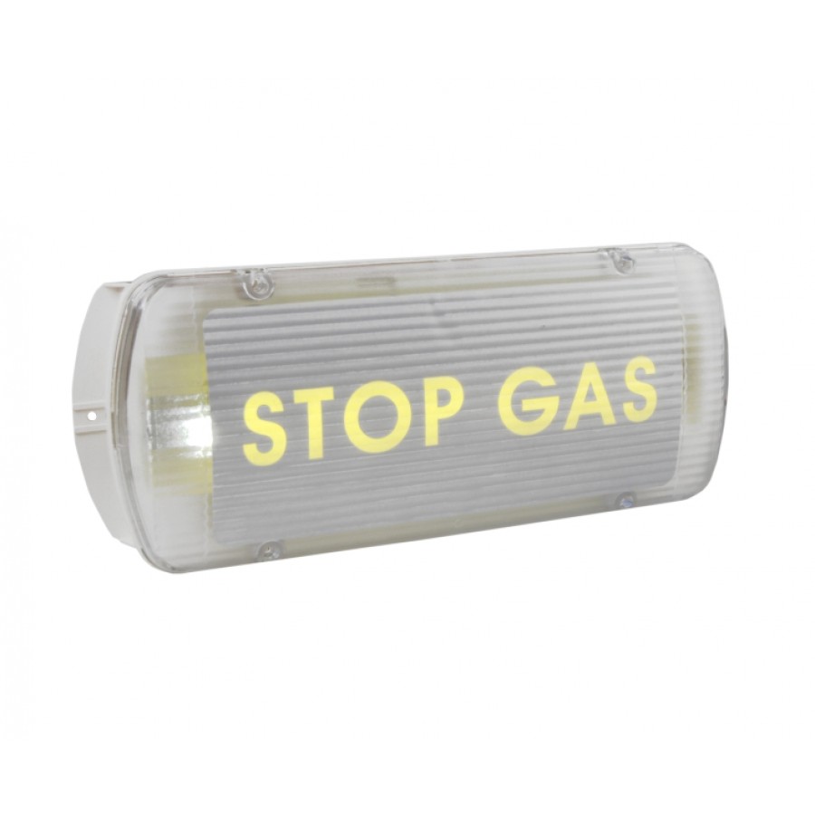 Στεγανό φωτιστικό ασφαλείας STOP GAS για συστήματα κατάσβεσης OLYMPIA ELECTRONICS BS 527WP